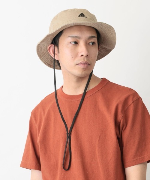 adidas（アディダス）の「【adidas】BOS TWILL ADV / 【アディダス】UVカット　ウォッシャブルアドベンチャーハット（ハット・レディース・ベージュ/ブラック/グリーン/ネイビー・58cm/60cm/62cm）」の10枚目の写真