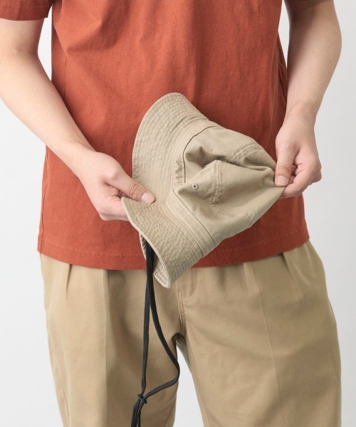 adidas（アディダス）の「【adidas】BOS TWILL ADV / 【アディダス】UVカット　ウォッシャブルアドベンチャーハット（ハット・レディース・ベージュ/ブラック/グリーン/ネイビー・58cm/60cm/62cm）」の9枚目の写真