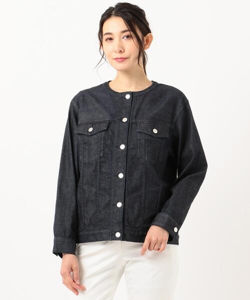 ジェイプレス　デニムストレッチジャケット セール】【洗える】8.5オンス ストレッチ デニム ジャケット（デニム