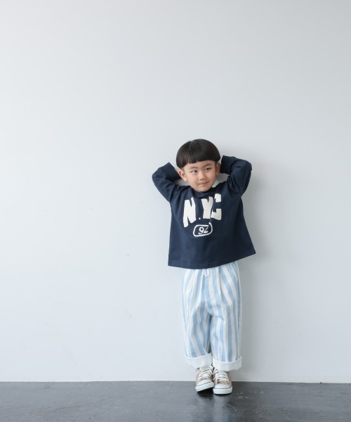 LOWRYS FARM(ローリーズファーム)の「NYCフロントプリントロンT 936610(Tシャツ/カットソー・キッズ・ホワイト/ネイビー・34/32/35/33/31)」の7枚目の写真