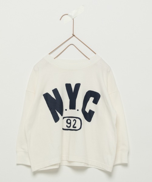 LOWRYS FARM(ローリーズファーム)の「NYCフロントプリントロンT 936610(Tシャツ/カットソー・キッズ・ホワイト/ネイビー・34/32/35/33/31)」の11枚目の写真