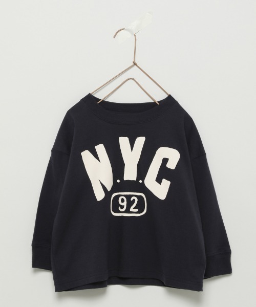 LOWRYS FARM(ローリーズファーム)の「NYCフロントプリントロンT 936610(Tシャツ/カットソー・キッズ・ホワイト/ネイビー・34/32/35/33/31)」の9枚目の写真