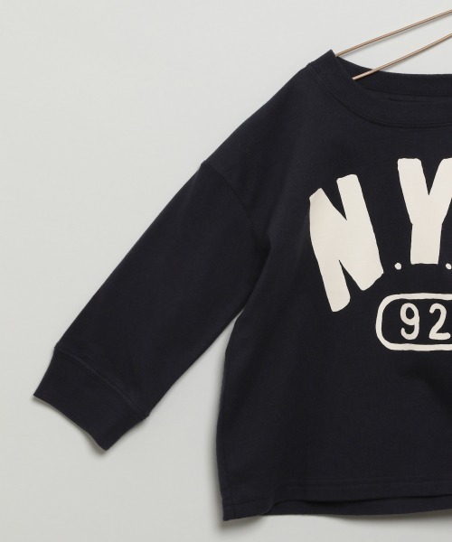LOWRYS FARM(ローリーズファーム)の「NYCフロントプリントロンT 936610(Tシャツ/カットソー・キッズ・ホワイト/ネイビー・34/32/35/33/31)」の6枚目の写真