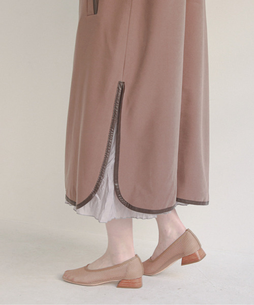 feepur（フェピュール）の「パイピングコート（ノーカラーコート・レディース・ベージュ/モカ/ピンクベージュ・MEDIUM）」の9枚目の写真