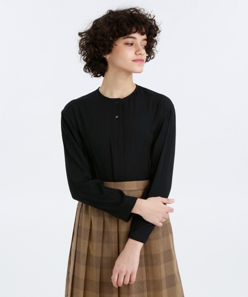 セール Philosophy マッキントッシュ Philosophy Grey Label ラウンドネックブラウス シャツ ブラウス Philosophy マッキントッシュ シャツ ブラウス フィロソフィー のファッション Mackintosh 福袋セール
