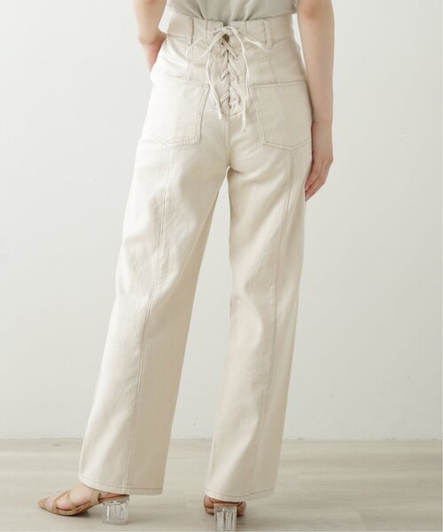 RAY CASSIN(レイカズン)の「レースアップパンツ(その他パンツ・レディース・グリーン/キナリ/ブラック・FREE)」の2枚目の写真