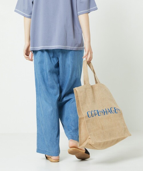 FREAK'S STORE（フリークスストア）の「【一部WEB限定】リネンレーヨンイージーパンツ/コットンレーヨンイージーパンツ（その他パンツ・レディース・ネイビー/オリーブ/グレー/オフホワイト/ブルーグリーン/ブルー/ブラウン/サックスブルー/ブラック/レンガ/ターコイズブルー系/ダークネイビー・ﾌﾘ-）」の18枚目の写真