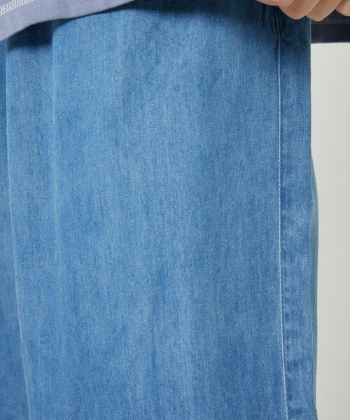 FREAK'S STORE（フリークスストア）の「【一部WEB限定】リネンレーヨンイージーパンツ/コットンレーヨンイージーパンツ（その他パンツ・レディース・ネイビー/オリーブ/グレー/オフホワイト/ブルーグリーン/ブルー/ブラウン/サックスブルー/ブラック/レンガ/ターコイズブルー系/ダークネイビー・ﾌﾘ-）」の19枚目の写真