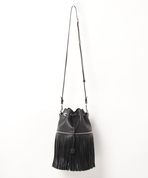 J&M Davidson(ジェイアンドエムデヴィッドソン)の「フリンジ カーニバル M(ショルダーバッグ・レディース・ブラック/ホワイト系その他/ブルー系その他・FREE)」の4枚目の写真