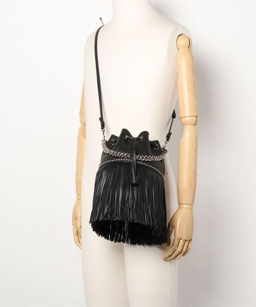 J&M Davidson(ジェイアンドエムデヴィッドソン)の「フリンジ カーニバル M(ショルダーバッグ・レディース・ブラック/ホワイト系その他/ブルー系その他・FREE)」の7枚目の写真