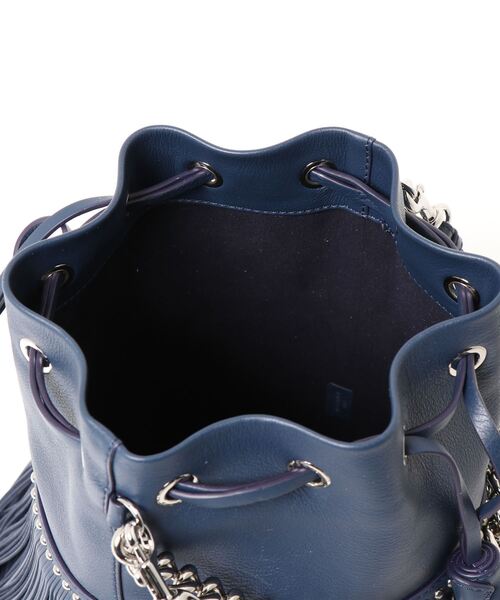 J&M Davidson(ジェイアンドエムデヴィッドソン)の「フリンジ カーニバル M(ショルダーバッグ・レディース・ブラック/ホワイト系その他/ブルー系その他・FREE)」の9枚目の写真