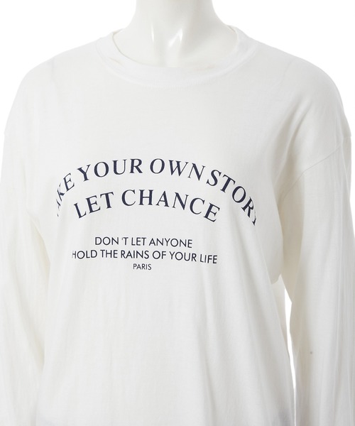 fifth(フィフス)の「フロントロゴロングスリーブTシャツ(Tシャツ/カットソー・レディース・ホワイト/ブラック・MEDIUM)」の8枚目の写真