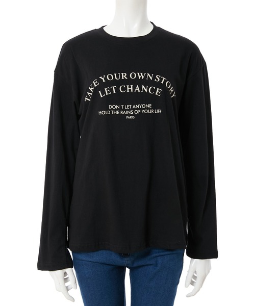 fifth(フィフス)の「フロントロゴロングスリーブTシャツ(Tシャツ/カットソー・レディース・ホワイト/ブラック・MEDIUM)」の7枚目の写真