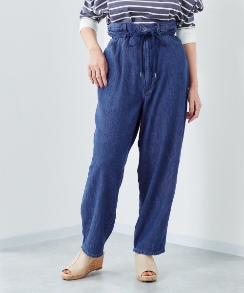 cepo（セポ）の「２ＷＡＹラップデニムパンツ（デニムパンツ・レディース・オフホワイト/インディゴブルー/ブルー系その他・S/M）」の9枚目の写真