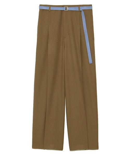 FURFUR カラーベルト付ワイドパンツ