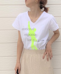 Q | シルエットプリントT(Tシャツ/カットソー)