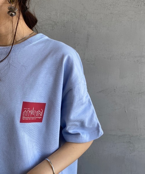 Manhattan Portage（マンハッタンポーテージ）の「[MANHATTAN PORTAGE/マンハッタンポーテージ] 別注 バックプリントTシャツ（Tシャツ/カットソー・レディース・アイボリー/グレー/ラベンダー・XL/L/S/M）」の22枚目の写真