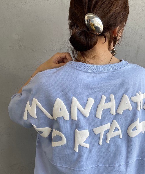 Manhattan Portage（マンハッタンポーテージ）の「[MANHATTAN PORTAGE/マンハッタンポーテージ] 別注 バックプリントTシャツ（Tシャツ/カットソー・レディース・アイボリー/グレー/ラベンダー・XL/L/S/M）」の15枚目の写真