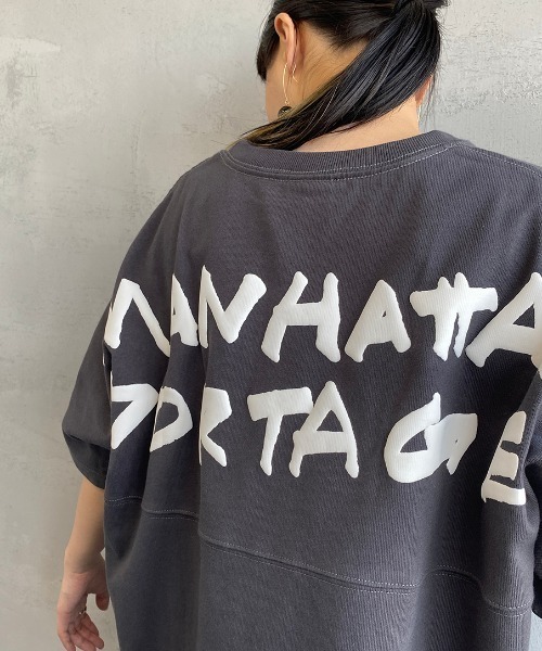 Manhattan Portage（マンハッタンポーテージ）の「[MANHATTAN PORTAGE/マンハッタンポーテージ] 別注 バックプリントTシャツ（Tシャツ/カットソー・レディース・アイボリー/グレー/ラベンダー・XL/L/S/M）」の12枚目の写真