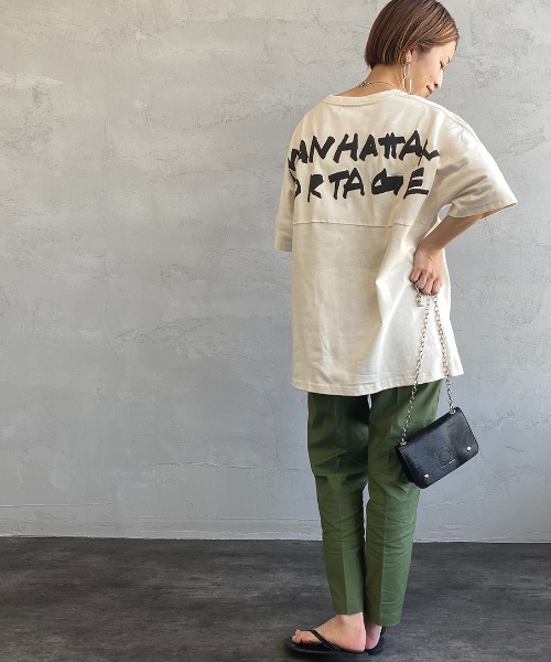 Manhattan Portage（マンハッタンポーテージ）の「[MANHATTAN PORTAGE/マンハッタンポーテージ] 別注 バックプリントTシャツ（Tシャツ/カットソー・レディース・アイボリー/グレー/ラベンダー・XL/L/S/M）」の7枚目の写真
