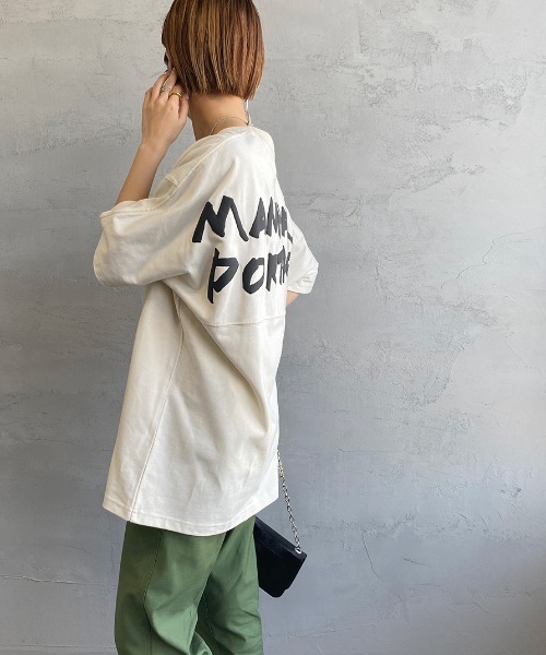 Manhattan Portage（マンハッタンポーテージ）の「[MANHATTAN PORTAGE/マンハッタンポーテージ] 別注 バックプリントTシャツ（Tシャツ/カットソー・レディース・アイボリー/グレー/ラベンダー・XL/L/S/M）」の16枚目の写真