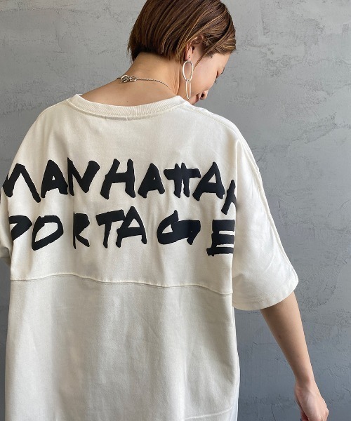 Manhattan Portage（マンハッタンポーテージ）の「[MANHATTAN PORTAGE/マンハッタンポーテージ] 別注 バックプリントTシャツ（Tシャツ/カットソー・レディース・アイボリー/グレー/ラベンダー・XL/L/S/M）」の14枚目の写真