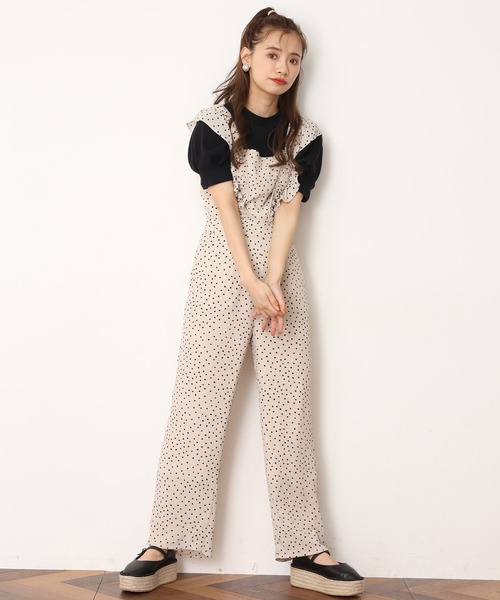 one after another NICE CLAUP（ワンアフターアナザーナイスクラップ）の「袖コンシャステレコトップス（Tシャツ/カットソー・レディース・オフホワイト/ベージュ/ブラック/ミント・FREE）」の7枚目の写真