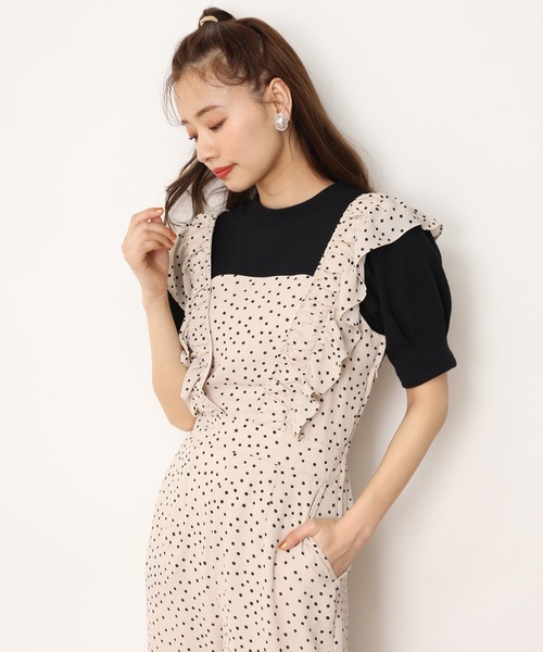 one after another NICE CLAUP（ワンアフターアナザーナイスクラップ）の「袖コンシャステレコトップス（Tシャツ/カットソー・レディース・オフホワイト/ベージュ/ブラック/ミント・FREE）」の15枚目の写真