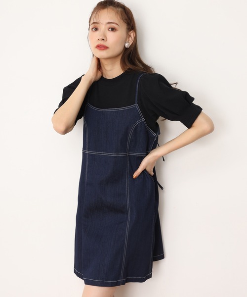 one after another NICE CLAUP（ワンアフターアナザーナイスクラップ）の「袖コンシャステレコトップス（Tシャツ/カットソー・レディース・オフホワイト/ベージュ/ブラック/ミント・FREE）」の18枚目の写真