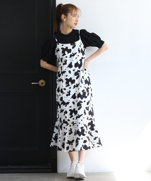 one after another NICE CLAUP（ワンアフターアナザーナイスクラップ）の「袖コンシャステレコトップス（Tシャツ/カットソー・レディース・オフホワイト/ベージュ/ブラック/ミント・FREE）」の19枚目の写真