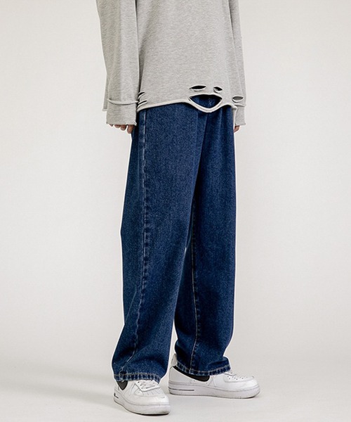 CORPUS TOKYO(コーパス トーキョー)の「Lazy Tokyo ルーズフィットデニム(デニムパンツ・メンズ・ブルー/グレー/ブラック/サックスブルー/ネイビー・1/4/5/3/2)」の14枚目の写真