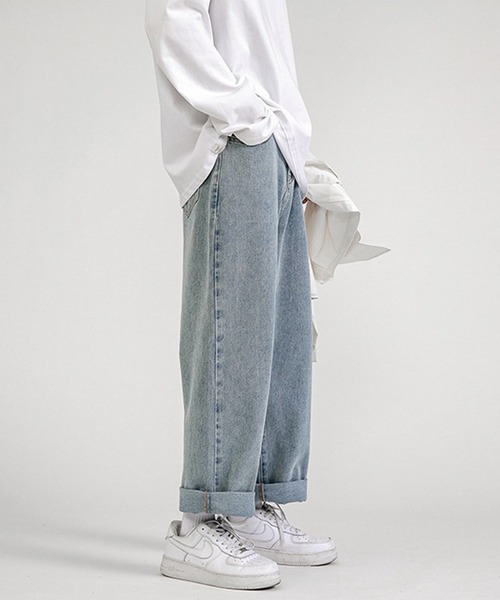 CORPUS TOKYO(コーパス トーキョー)の「Lazy Tokyo ルーズフィットデニム(デニムパンツ・メンズ・ブルー/グレー/ブラック/サックスブルー/ネイビー・1/4/5/3/2)」の7枚目の写真