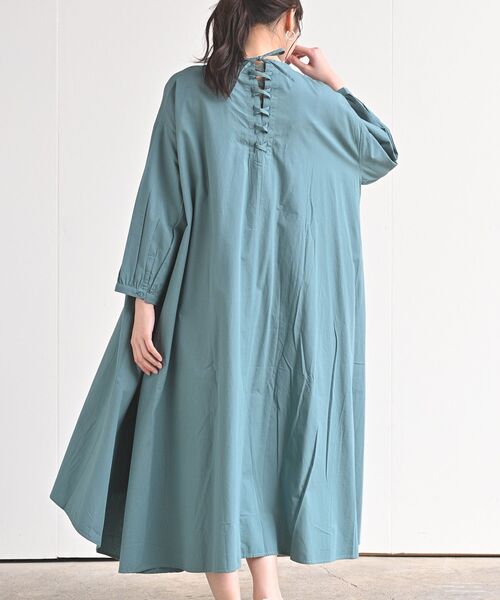 rps（アールピーエス）の「レースアップテントラインワンピース（ワンピース・レディース・ブラック/ブルー/アイボリー/ライトベージュ/ブルーグリーン/チャコールグレー・M）」の6枚目の写真