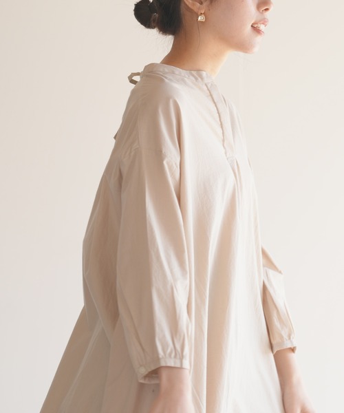 rps（アールピーエス）の「レースアップテントラインワンピース（ワンピース・レディース・ブラック/ブルー/アイボリー/ライトベージュ/ブルーグリーン/チャコールグレー・M）」の19枚目の写真