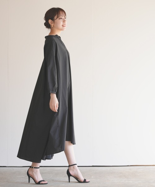 rps（アールピーエス）の「レースアップテントラインワンピース（ワンピース・レディース・ブラック/ブルー/アイボリー/ライトベージュ/ブルーグリーン/チャコールグレー・M）」の8枚目の写真