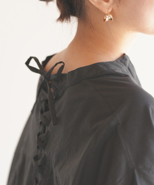 rps（アールピーエス）の「レースアップテントラインワンピース（ワンピース・レディース・ブラック/ブルー/アイボリー/ライトベージュ/ブルーグリーン/チャコールグレー・M）」の17枚目の写真