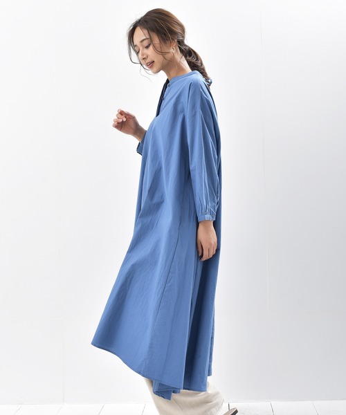 rps（アールピーエス）の「レースアップテントラインワンピース（ワンピース・レディース・ブラック/ブルー/アイボリー/ライトベージュ/ブルーグリーン/チャコールグレー・M）」の10枚目の写真