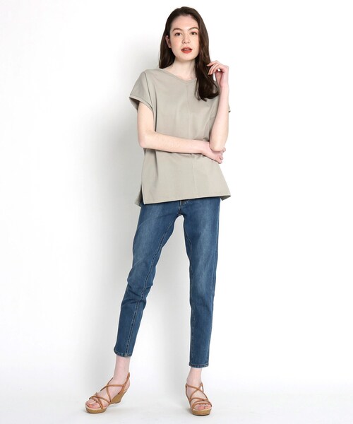 THE SHOP TK （ザ ショップ ティーケー ）の「◆【人間工学】ストリングスウェッジサンダル（サンダル・レディース・ブラック/オフホワイト/キャメル・35/45）」の8枚目の写真