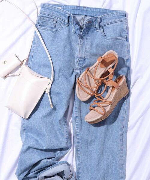 THE SHOP TK （ザ ショップ ティーケー ）の「◆【人間工学】ストリングスウェッジサンダル（サンダル・レディース・ブラック/オフホワイト/キャメル・35/45）」の11枚目の写真