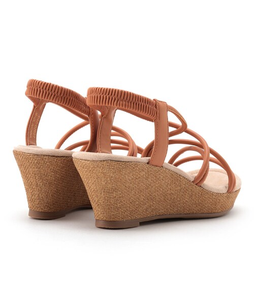 THE SHOP TK （ザ ショップ ティーケー ）の「◆【人間工学】ストリングスウェッジサンダル（サンダル・レディース・ブラック/オフホワイト/キャメル・35/45）」の12枚目の写真