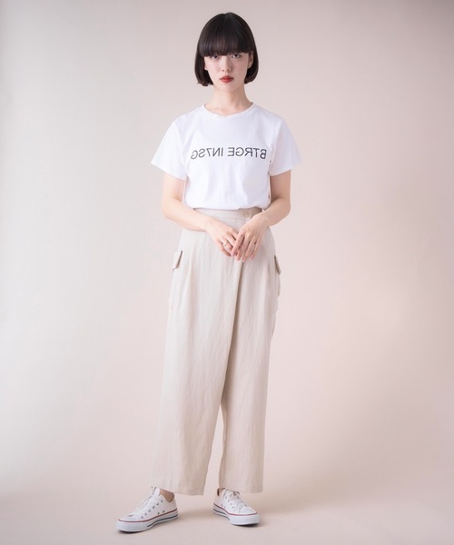 La SRIC(ラスリック)の「La SRIC / アシンメトリータックパンツ 【セットアップ可】(その他パンツ・レディース・ブルー系その他/ベージュ・38)」の14枚目の写真