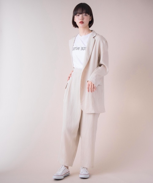 La SRIC(ラスリック)の「La SRIC / アシンメトリータックパンツ 【セットアップ可】(その他パンツ・レディース・ブルー系その他/ベージュ・38)」の22枚目の写真