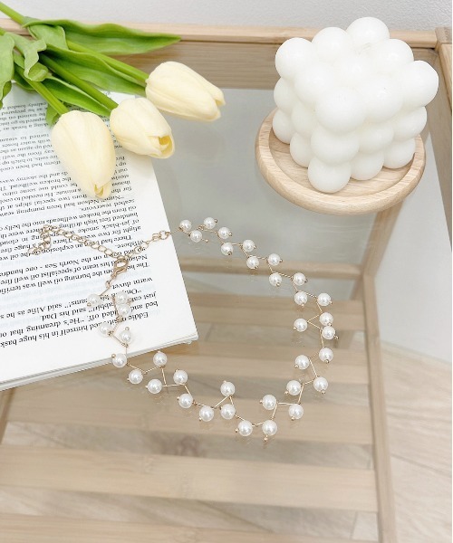 apres jour（アプレジュール）の「【apres jour×ARIAZ】ジグザグパールチョーカー（チョーカー・レディース・シルバー/ゴールド・FREE）」の3枚目の写真