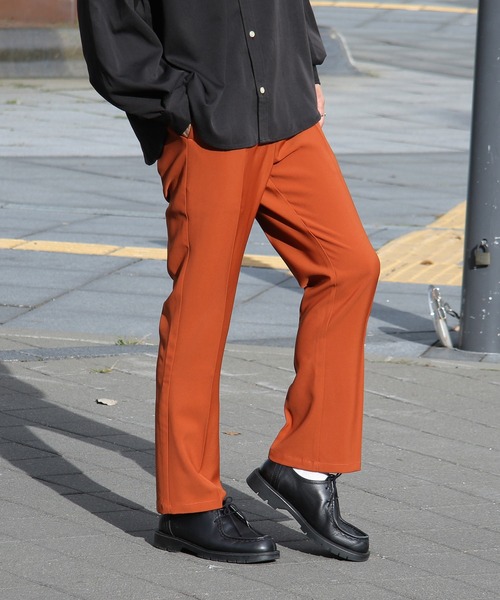 ZIP FIVE(ジップファイブ)の「【ZIP FIVE】カラースラックスフレアパンツ(スラックス・メンズ・ブラック/ブラウン/オレンジ/ブルー/アイボリー/グレイッシュベージュ/レッド/グリーン/チャコール・MEDIUM/LARGE/X-LARGE)」の9枚目の写真