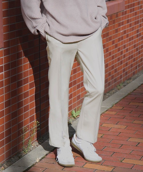 ZIP FIVE(ジップファイブ)の「【ZIP FIVE】カラースラックスフレアパンツ(スラックス・メンズ・ブラック/ブラウン/オレンジ/ブルー/アイボリー/グレイッシュベージュ/レッド/グリーン/チャコール・MEDIUM/LARGE/X-LARGE)」の2枚目の写真