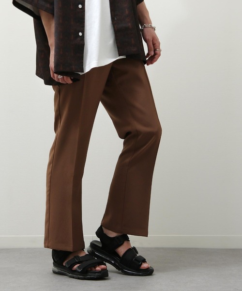 ZIP FIVE(ジップファイブ)の「【ZIP FIVE】カラースラックスフレアパンツ(スラックス・メンズ・ブラック/ブラウン/オレンジ/ブルー/アイボリー/グレイッシュベージュ/レッド/グリーン/チャコール・MEDIUM/LARGE/X-LARGE)」の15枚目の写真