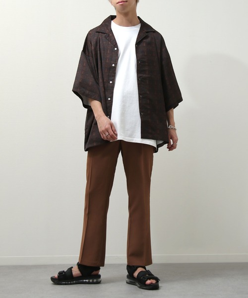 ZIP FIVE(ジップファイブ)の「【ZIP FIVE】カラースラックスフレアパンツ(スラックス・メンズ・ブラック/ブラウン/オレンジ/ブルー/アイボリー/グレイッシュベージュ/レッド/グリーン/チャコール・MEDIUM/LARGE/X-LARGE)」の16枚目の写真