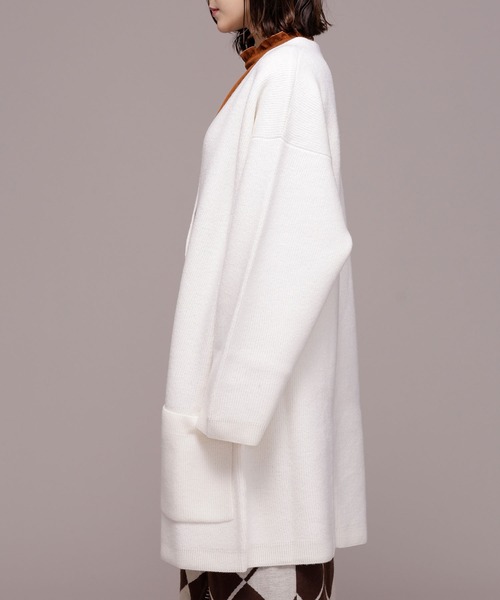 ELIN（エリン）の「ELIN/Felt oversized cardigan（カーディガン