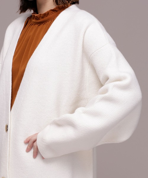 ELIN（エリン）の「ELIN/Felt oversized cardigan（カーディガン