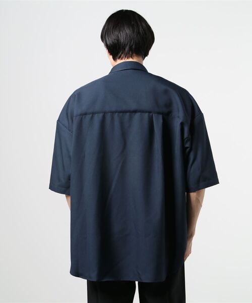 cathy jane（キャシージェーン）の「Cathy Jane（キャシージェーン）@別注ハーフスリーブシャツ（シャツ/ブラウス・メンズ・ネイビー/パープル・FREE）」の4枚目の写真